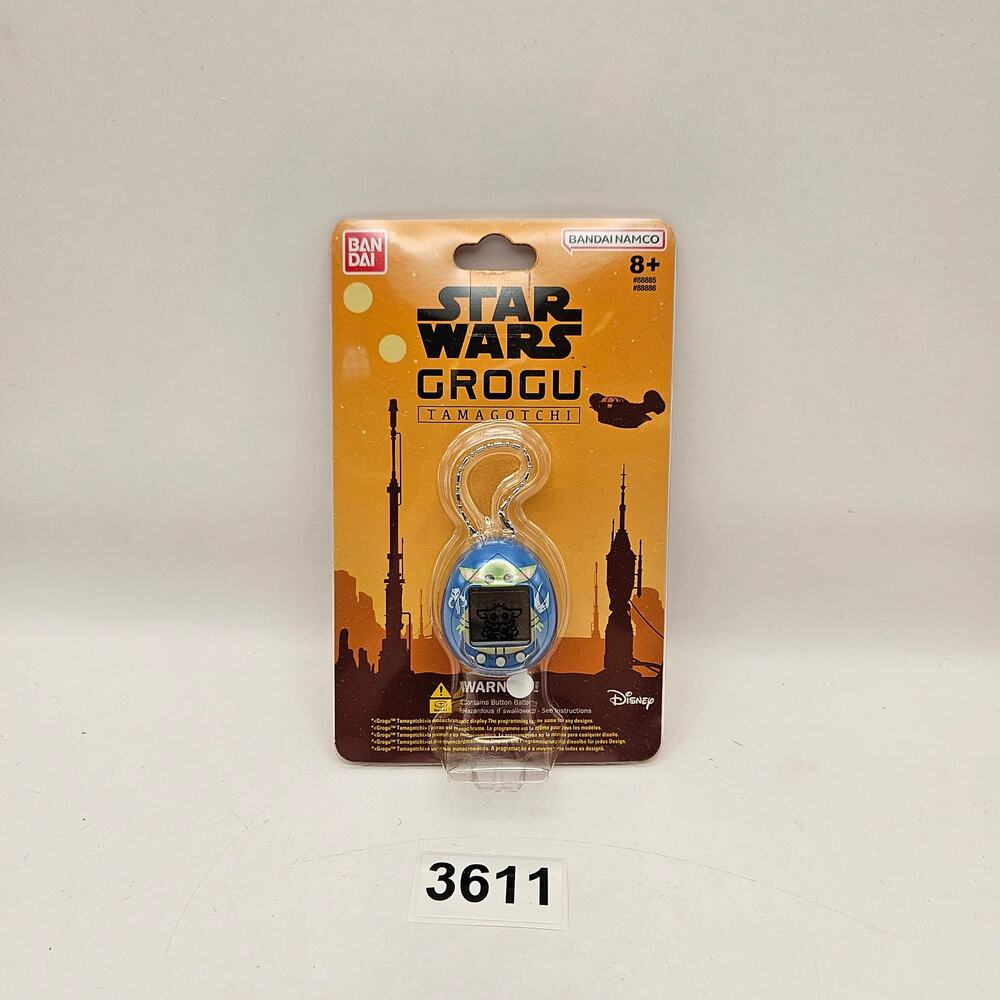 STAR WARS GROGU TAMAGOTCHI VIRTUAL PET BLUE DEVICE BANDAI NAMCO DISNEY MANDALOR